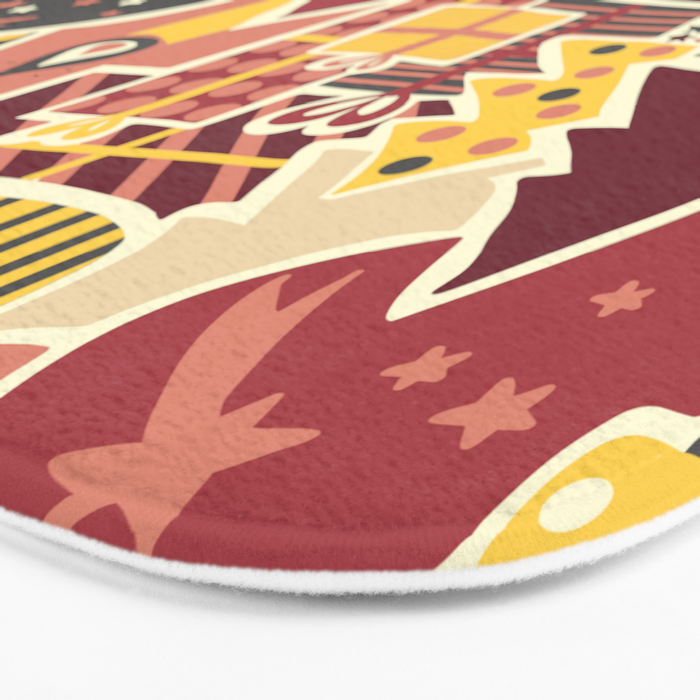 Christmas Holiday Collage Bath Mat Gallery Image 3
