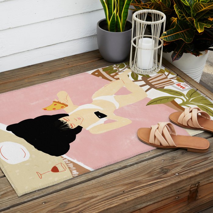 This is life Outdoor Rug Gallery Image 2