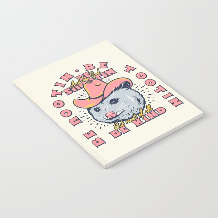 Rootin Tootin Shootin | Possum Cowboy Advice | Space Cowgirl Country Style | Possum  Notebook Gallery Image 1