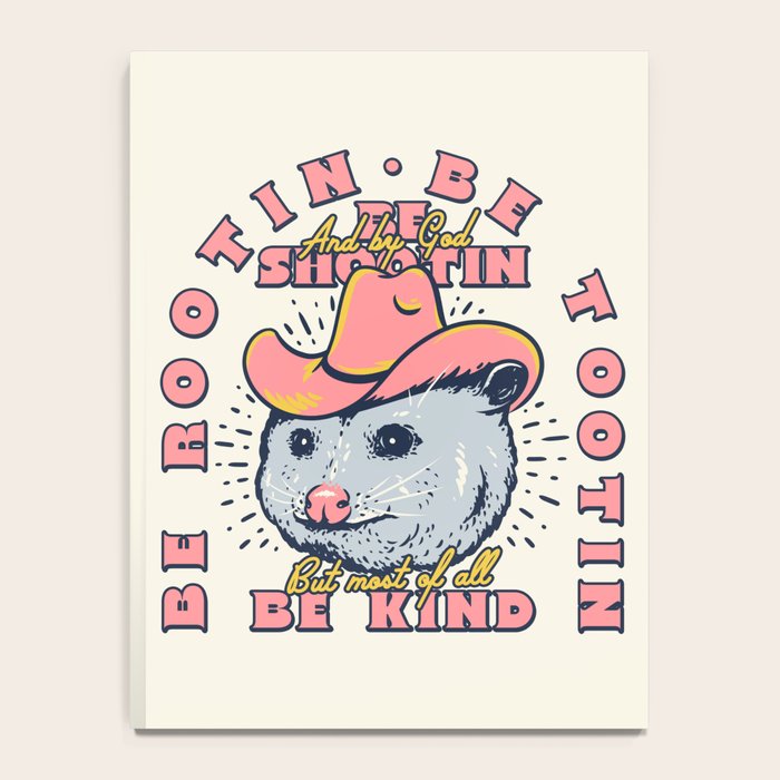 Rootin Tootin Shootin | Possum Cowboy Advice | Space Cowgirl Country Style | Possum  Notebook Gallery Image 4