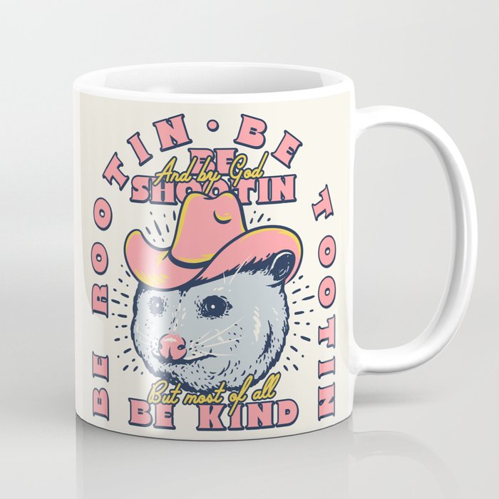 Rootin Tootin Shootin | Possum Cowboy Advice | Space Cowgirl Country Style | Possum  Coffee Mug Gallery Image 1