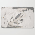 abstract brushstrokes neutral Cutting Board Gallery Image 1