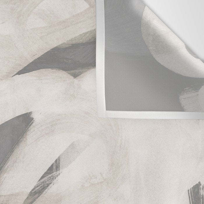 abstract brushstrokes neutral Wall Tapestry Gallery Image 3