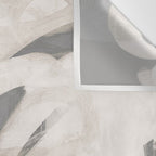 abstract brushstrokes neutral Wall Tapestry Gallery Image 3