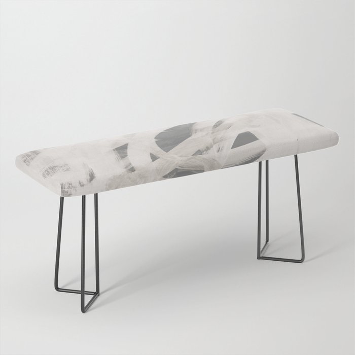 abstract brushstrokes neutral Bench Gallery Image 1