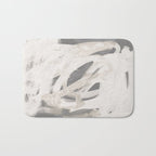 abstract brushstrokes neutral Bath Mat Gallery Image 1