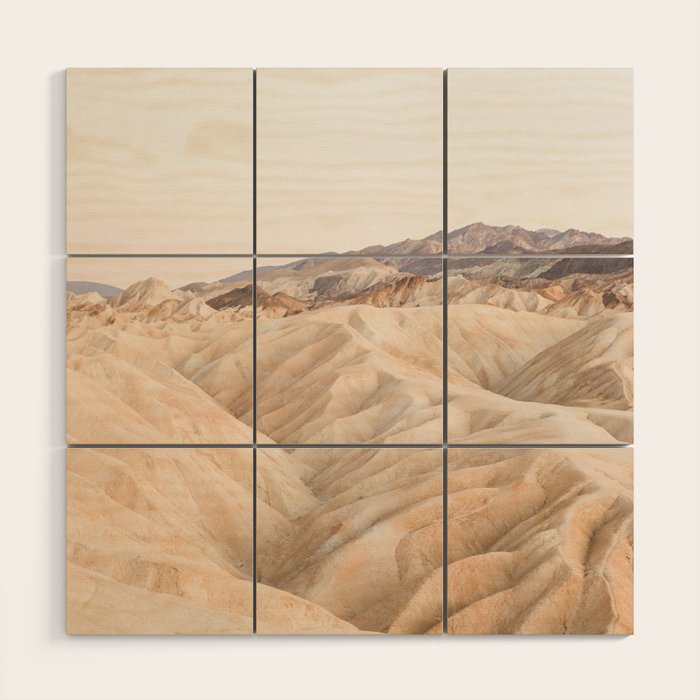 Zabriskie Point In Death Valley National Park Photo | Landscape Art Print | USA Travel Photography Wood Wall Art Gallery Image 1