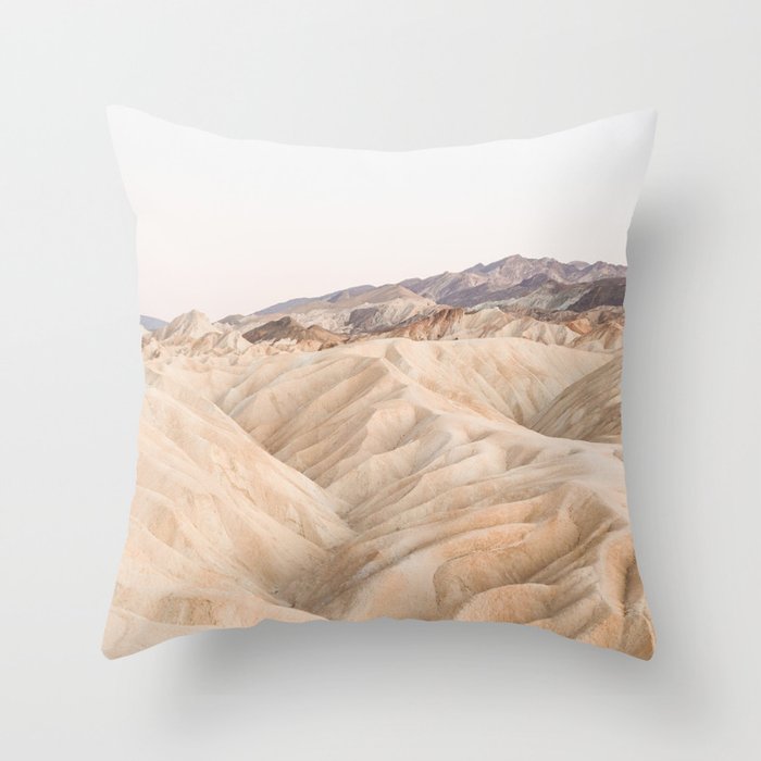 Zabriskie Point In Death Valley National Park Photo | Landscape Art Print | USA Travel Photography Throw Pillow Gallery Image 6