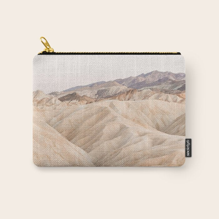 Zabriskie Point In Death Valley National Park Photo | Landscape Art Print | USA Travel Photography Carry All Pouch Gallery Image 1