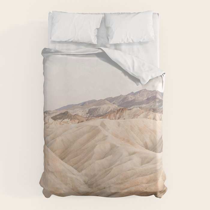 Zabriskie Point In Death Valley National Park Photo | Landscape Art Print | USA Travel Photography Duvet Cover Gallery Image 6