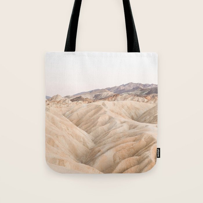 Zabriskie Point In Death Valley National Park Photo | Landscape Art Print | USA Travel Photography Tote Bag Gallery Image 1