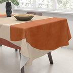 abstract retro shapes earthy 4 Tablecloth Gallery Image 3