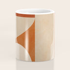 abstract retro shapes earthy 4 Coffee Mug Gallery Image 4