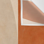 abstract retro shapes earthy 4 Wall Tapestry Gallery Image 3