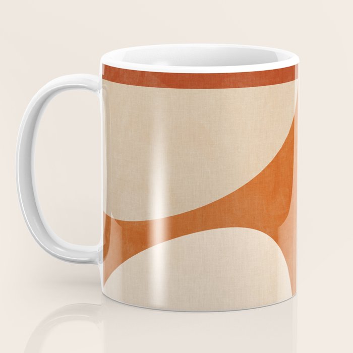abstract retro shapes earthy 4 Coffee Mug Gallery Image 3