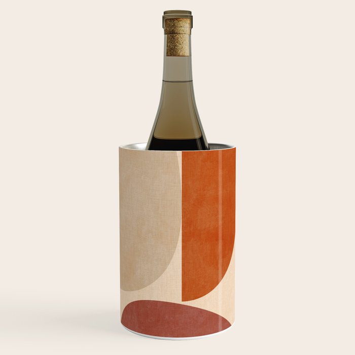 abstract retro shapes earthy 4 Wine Chiller Gallery Image 3