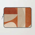 abstract retro shapes earthy 4 Laptop Sleeve Gallery Image 1