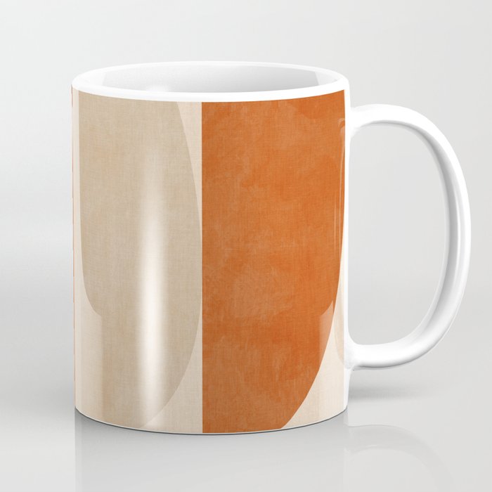 abstract retro shapes earthy 4 Coffee Mug Gallery Image 1