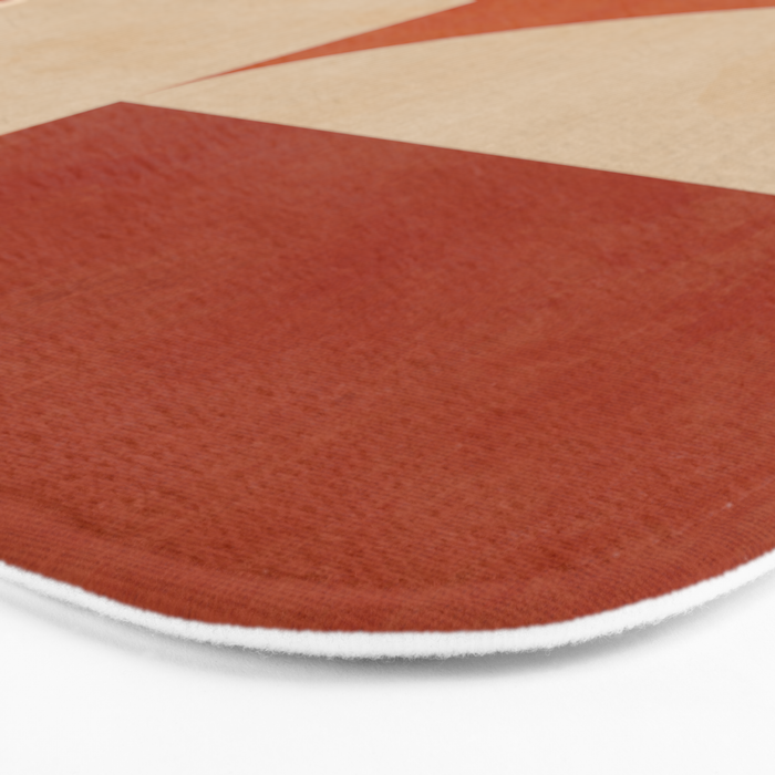 abstract retro shapes earthy 4 Bath Mat Gallery Image 3
