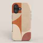 abstract retro shapes earthy 4 iPhone Case Gallery Image 1