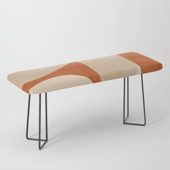 abstract retro shapes earthy 4 Bench Gallery Image 1