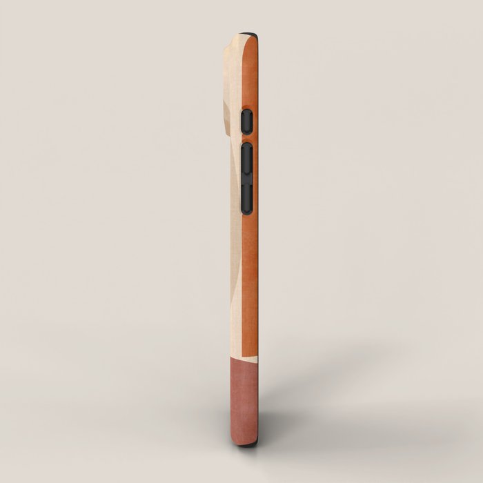 abstract retro shapes earthy 4 iPhone Case Gallery Image 2