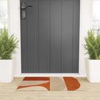 abstract retro shapes earthy 4 Welcome Mat Gallery Image 3