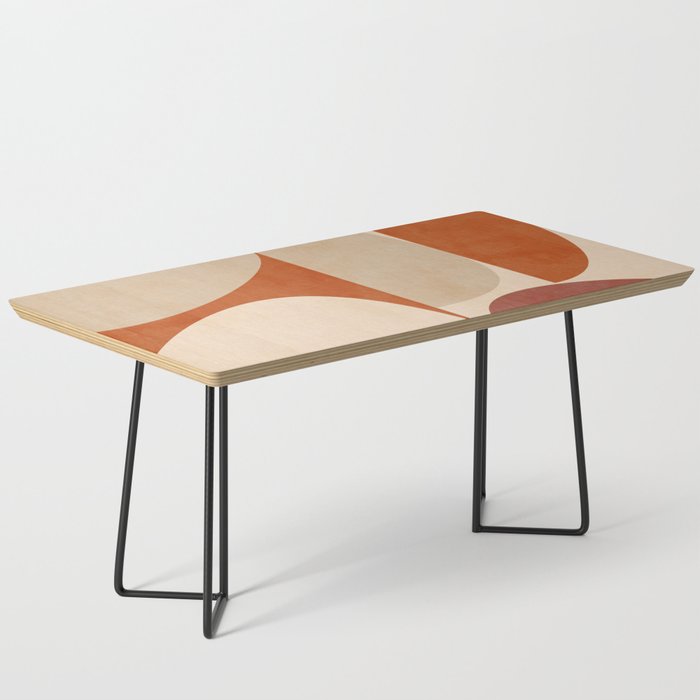 abstract retro shapes earthy 4 Coffee Table Gallery Image 1