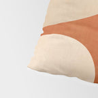 abstract retro shapes earthy 4 Pillow Sham Gallery Image 4
