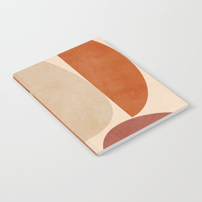 abstract retro shapes earthy 4 Notebook Gallery Image 2