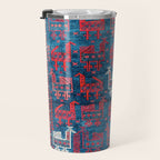 25 Peacocks Baluch Khorasan Persian Bag Face Print Travel Mug Gallery Image 3