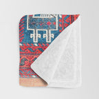 25 Peacocks Baluch Khorasan Persian Bag Face Print Throw Blanket Gallery Image 3
