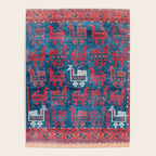 25 Peacocks Baluch Khorasan Persian Bag Face Print Poster Gallery Image 4