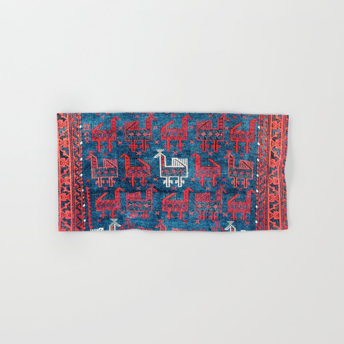 25 Peacocks Baluch Khorasan Persian Bag Face Print Bath Towel Gallery Image 1