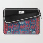 25 Peacocks Baluch Khorasan Persian Bag Face Print Laptop Sleeve Gallery Image 2