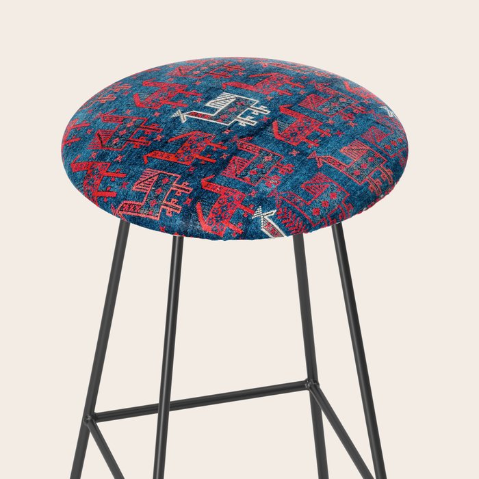 25 Peacocks Baluch Khorasan Persian Bag Face Print Stool Gallery Image 2