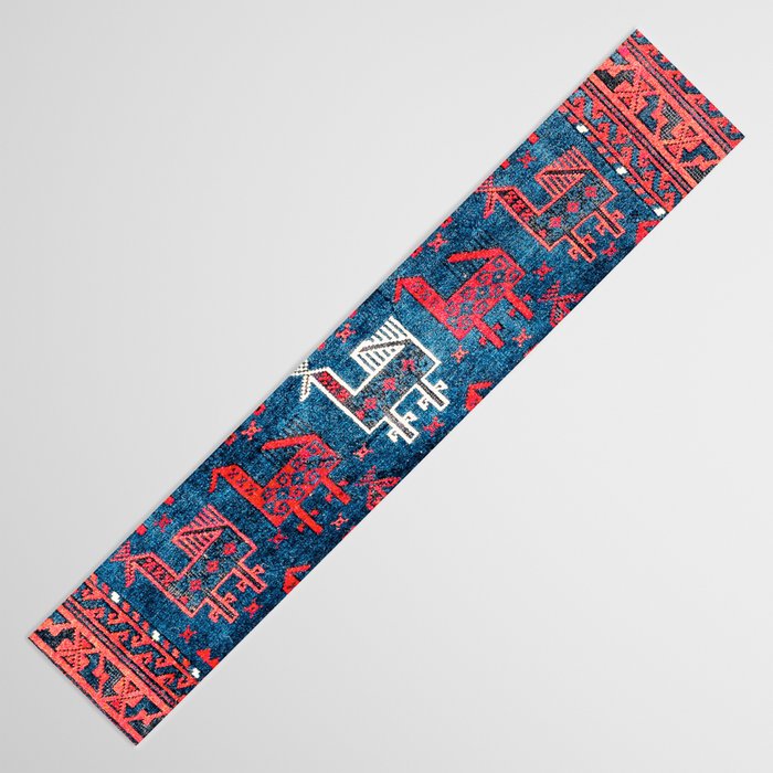 25 Peacocks Baluch Khorasan Persian Bag Face Print Table Runner Gallery Image 3