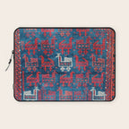 25 Peacocks Baluch Khorasan Persian Bag Face Print Laptop Sleeve Gallery Image 1