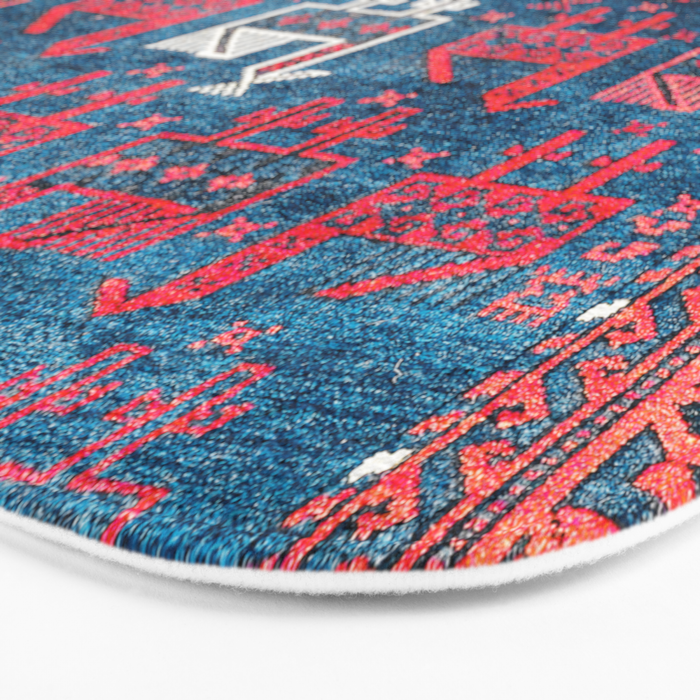 25 Peacocks Baluch Khorasan Persian Bag Face Print Bath Mat Gallery Image 3