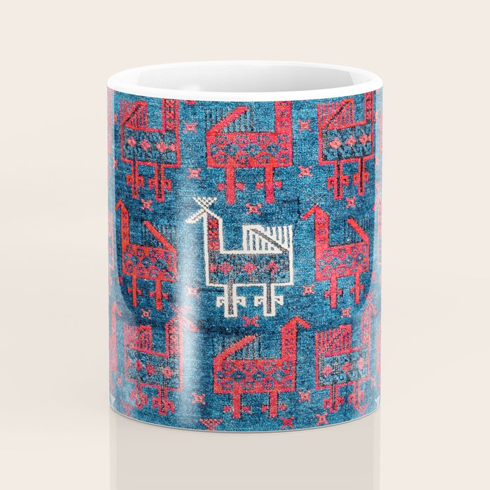 25 Peacocks Baluch Khorasan Persian Bag Face Print Coffee Mug Gallery Image 4