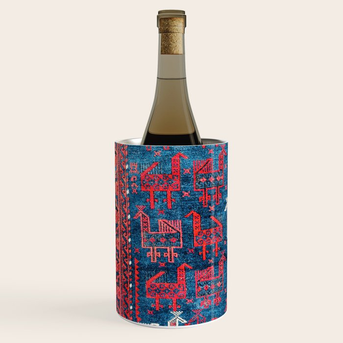 25 Peacocks Baluch Khorasan Persian Bag Face Print Wine Chiller Gallery Image 2
