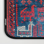 25 Peacocks Baluch Khorasan Persian Bag Face Print Laptop Sleeve Gallery Image 3