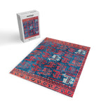 25 Peacocks Baluch Khorasan Persian Bag Face Print Jigsaw Puzzle Gallery Image 2
