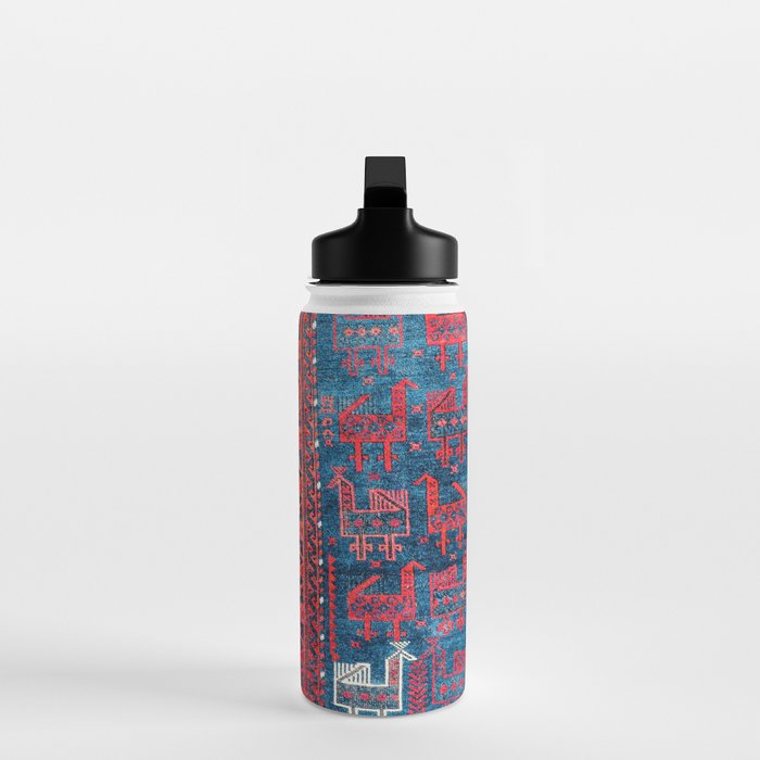 25 Peacocks Baluch Khorasan Persian Bag Face Print Water Bottle Gallery Image 3