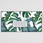 Tropical Palm Leaves Classic II Desk Mat Gallery Image 1