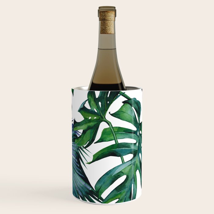 Tropical Palm Leaves Classic II Wine Chiller Gallery Image 2