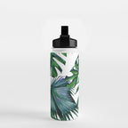 Tropical Palm Leaves Classic II Water Bottle Gallery Image 2