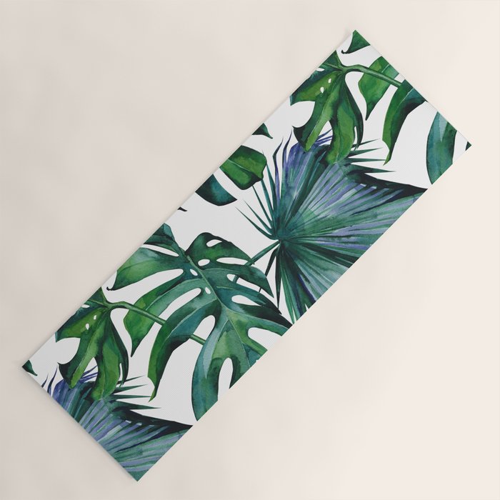 Tropical Palm Leaves Classic II Yoga Mat Gallery Image 1