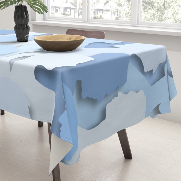Diverse people paper cut crowd pattern Tablecloth Gallery Image 3