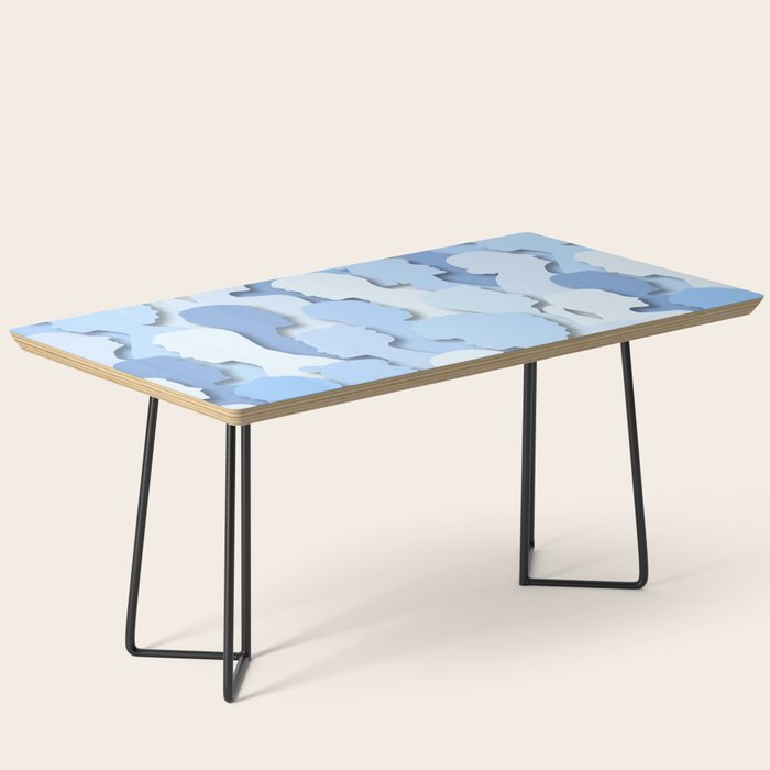 Diverse people paper cut crowd pattern Coffee Table Gallery Image 1